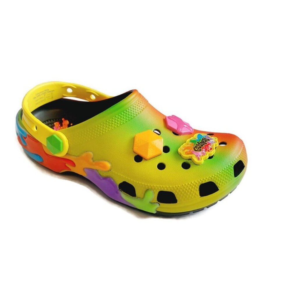CROCS Big Kid Size J6 Womens 8 Gushers Slip On Classic Clogs K Shoes Multi Color